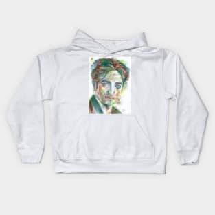 JIDDU KRISHNAMURTI watercolor portrait.1 Kids Hoodie